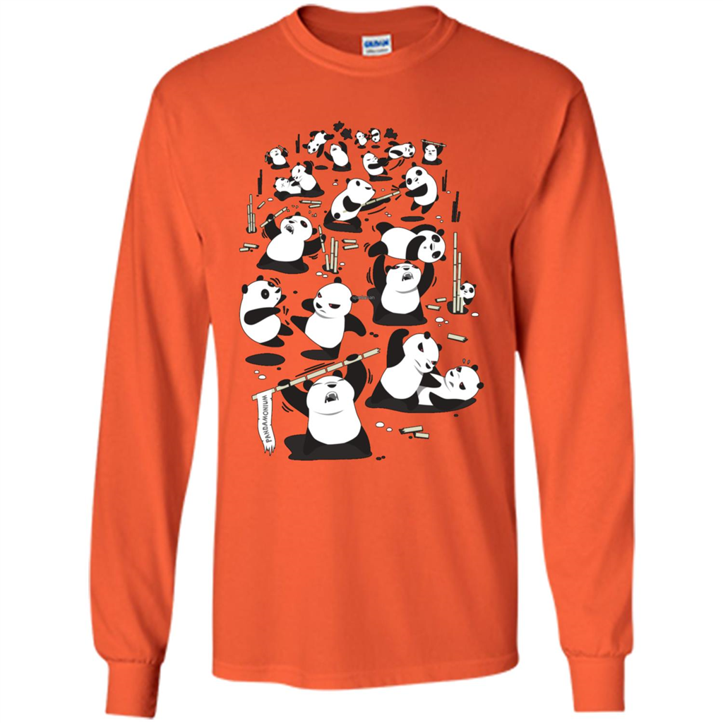 Cute Panda T-shirt Orange