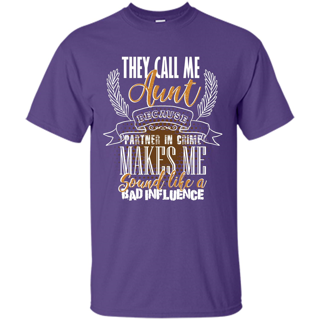 Funny Aunt T-shirt They Call Me Aunt Purple