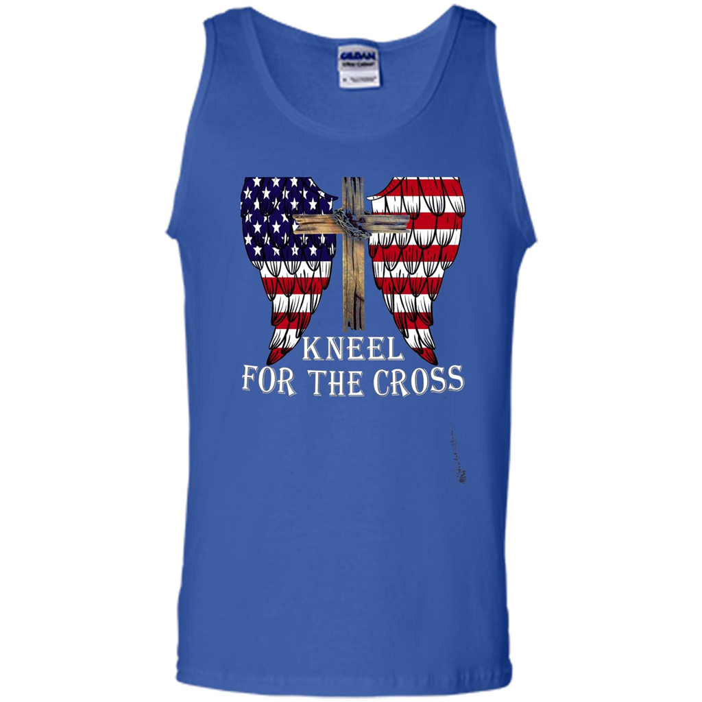 Stand For The Flag Kneel For The Cross T-Shirt Royal