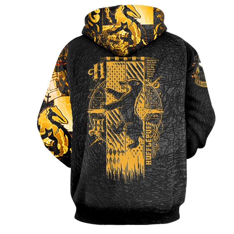 The Hufflepuff Badger Harry Potter 3D Hoodie