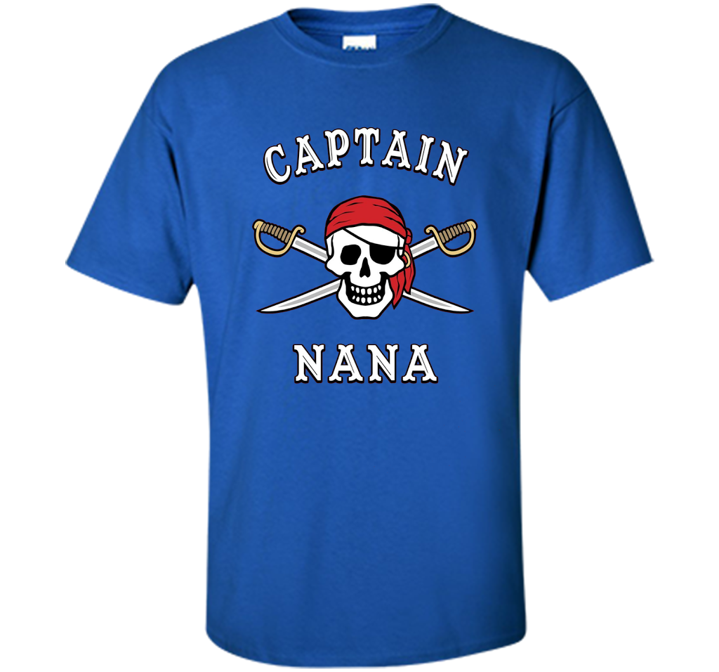 Captain Nana Funny Pirate T-shirt cool shirt Royal
