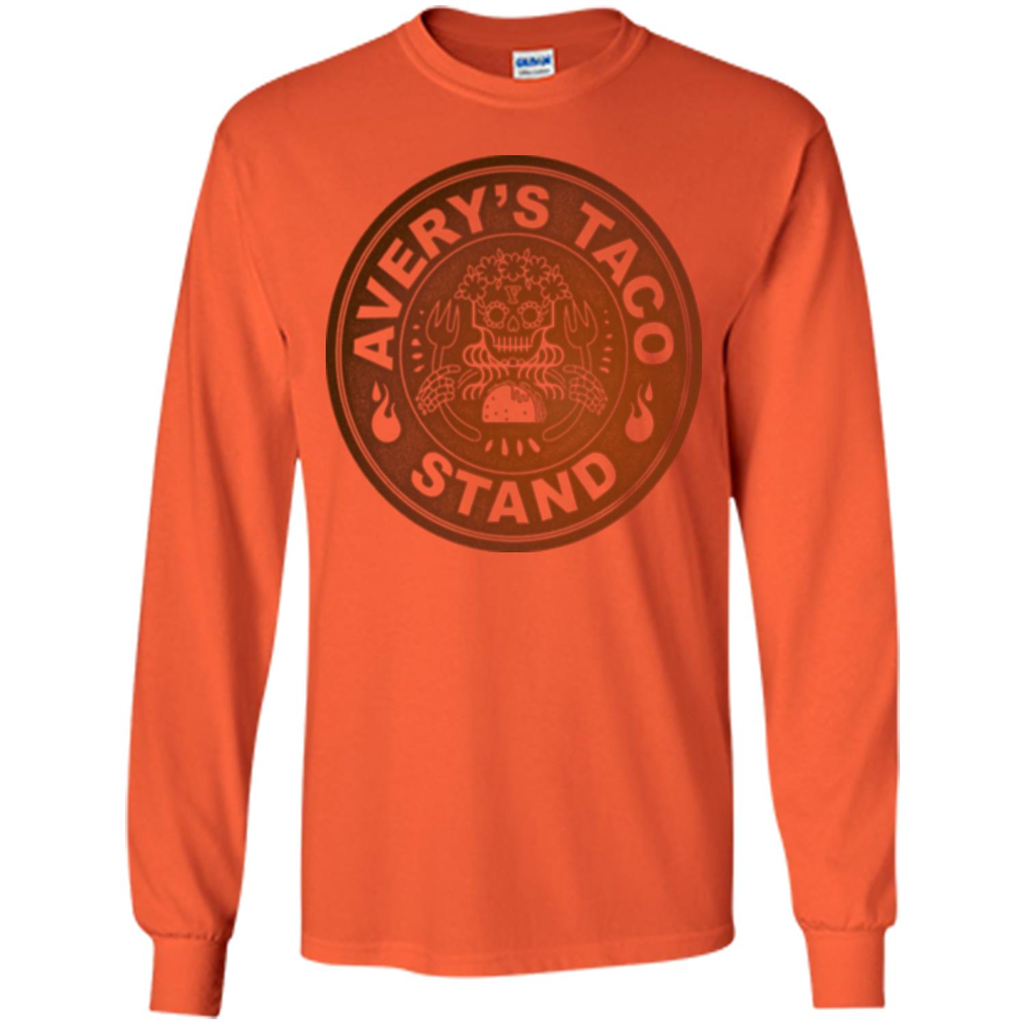 Avery's Taco Stand Bronze T-shirt Orange