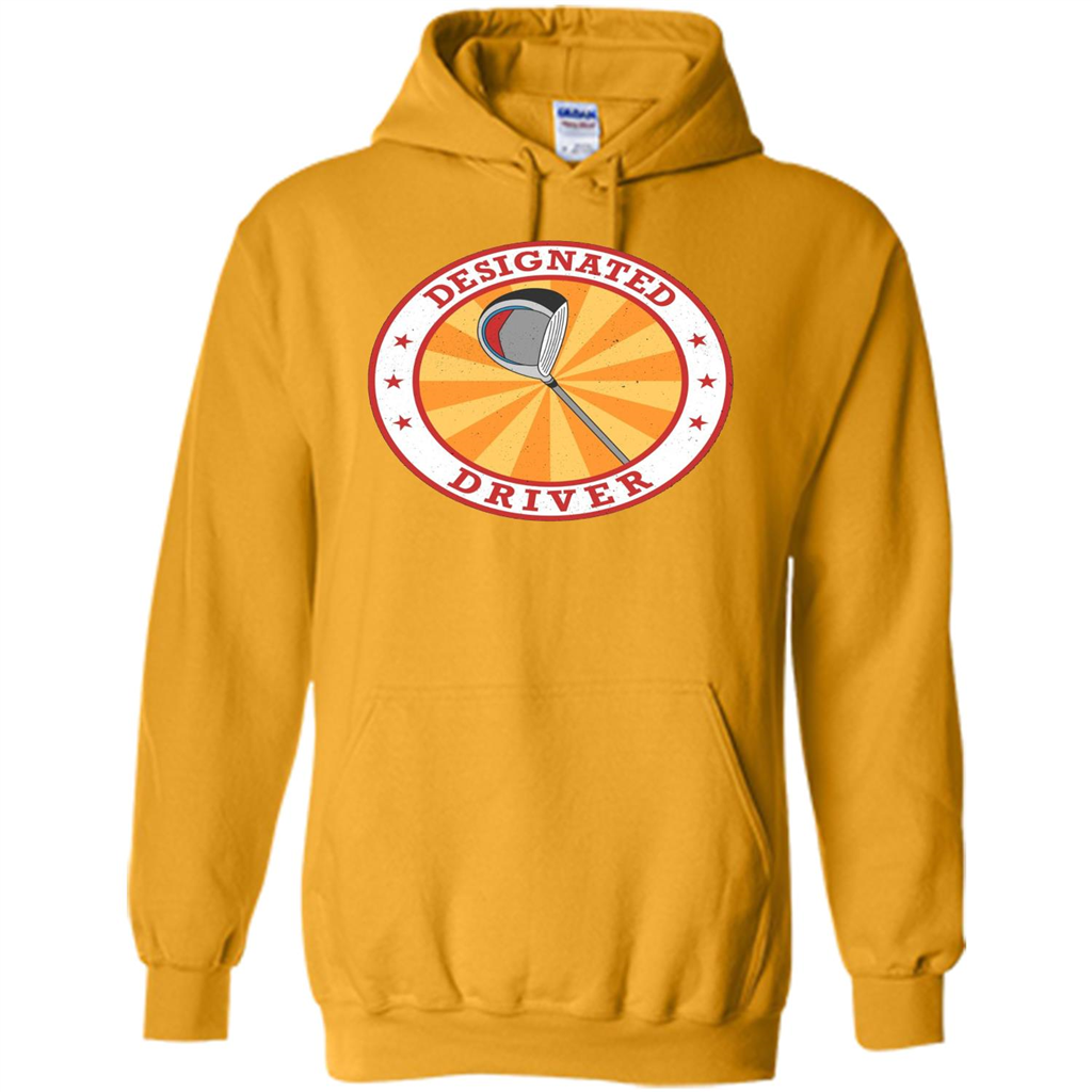 Golf T-shirt Designated Driver Funny Golf T-shirt Gold