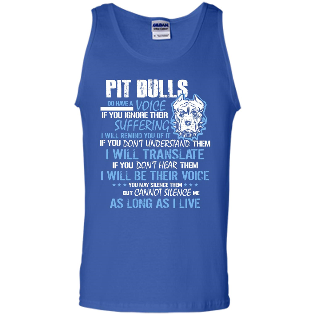 Pit Bull Do Have A Voice If YOu Ignore Their Suffering T-shirt Royal