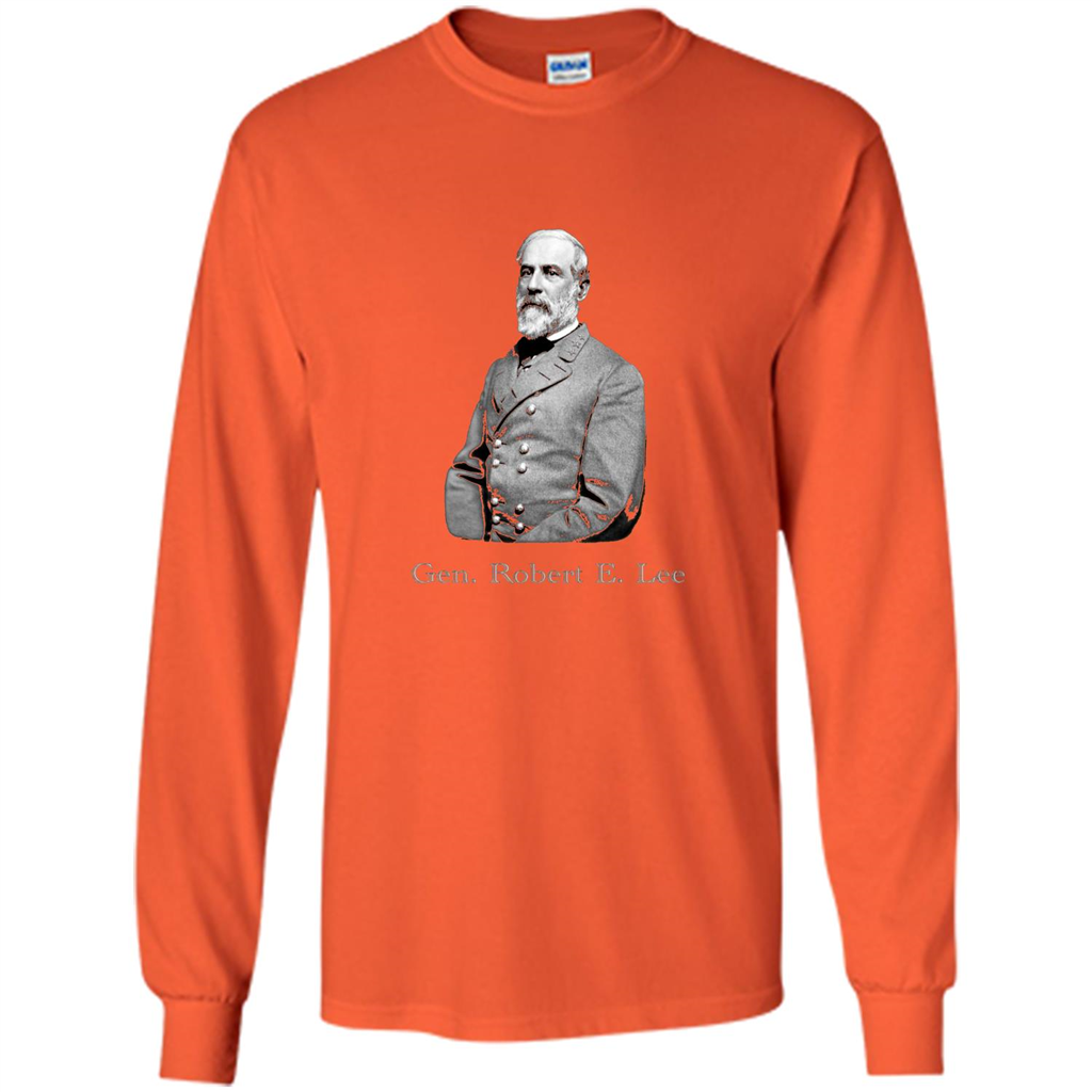Military T-shirt General Robert E. Lee T-Shirt Orange