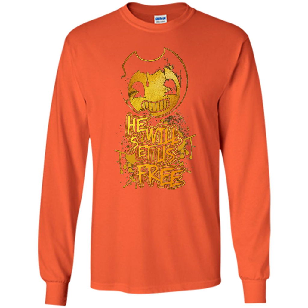 He Will Set Us Free T-shirt Orange