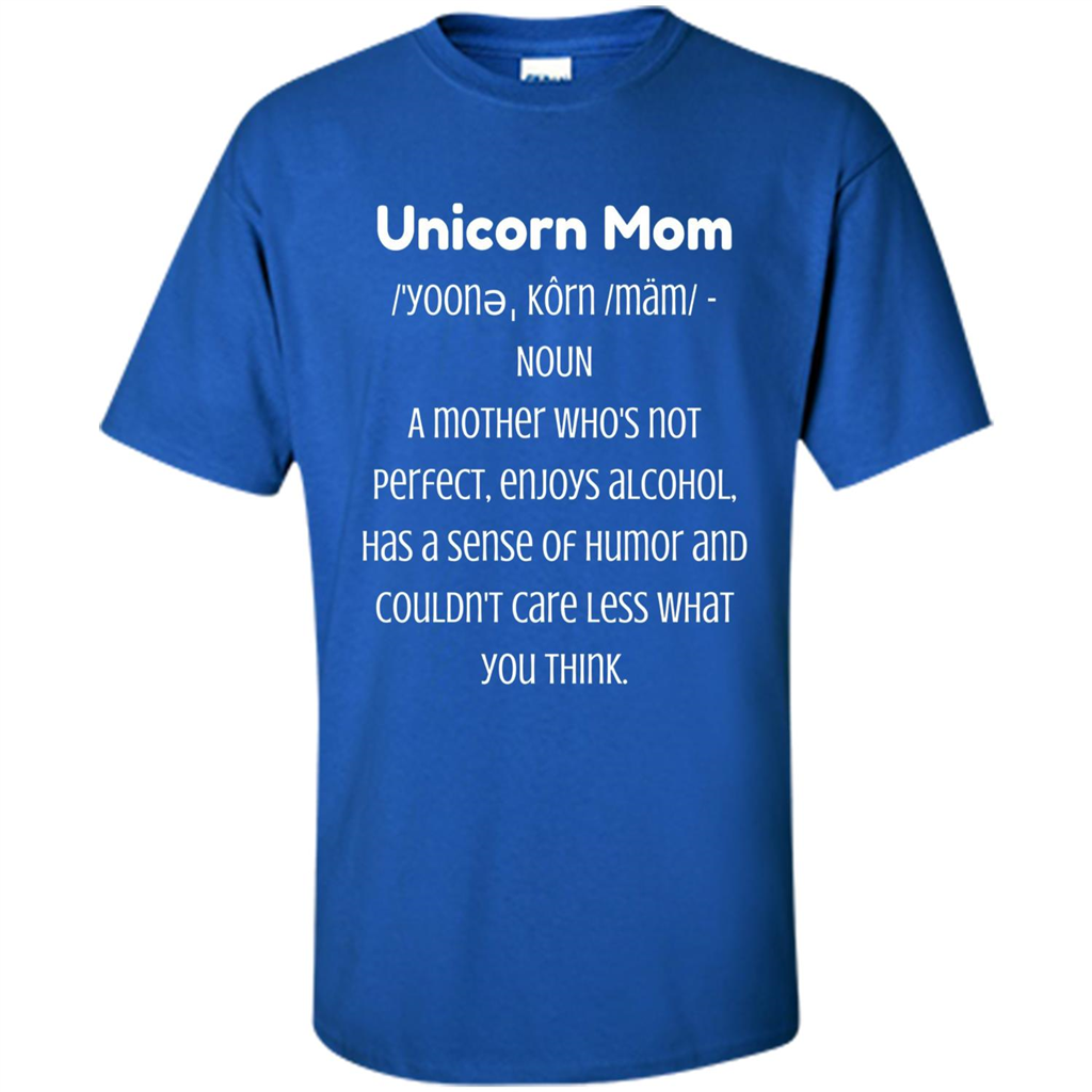 Fun Mom T-shirt - Unicorn Mom Definition Royal