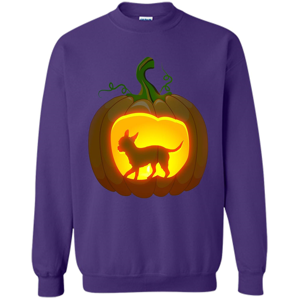 Chihuahua Pumpkin Halloween T-shirt Orange