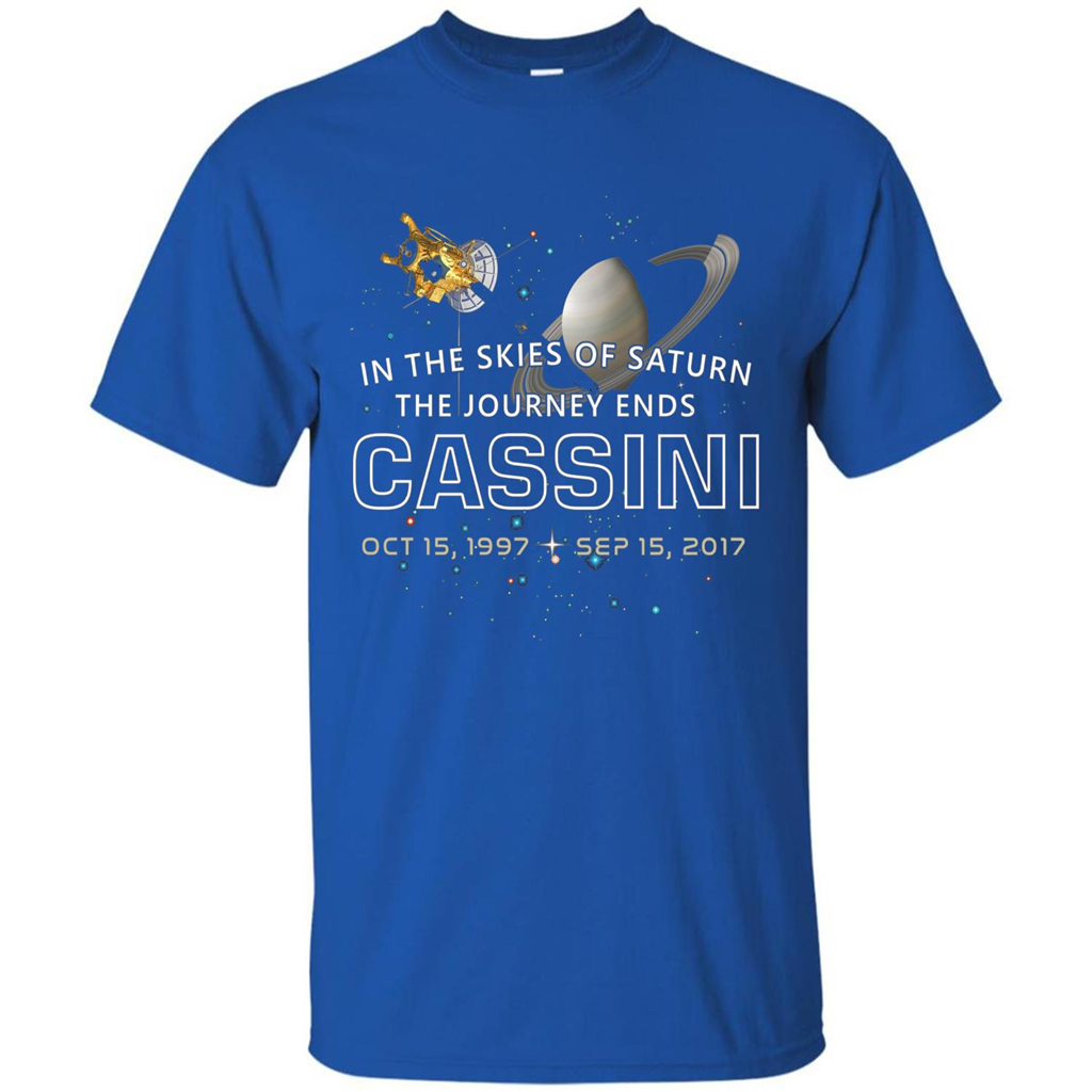 Cassini Spacecraft End Of Mission At Saturn T-shirt Royal