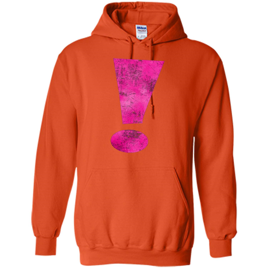 Exclamation Point Graphic T-shirt Orange