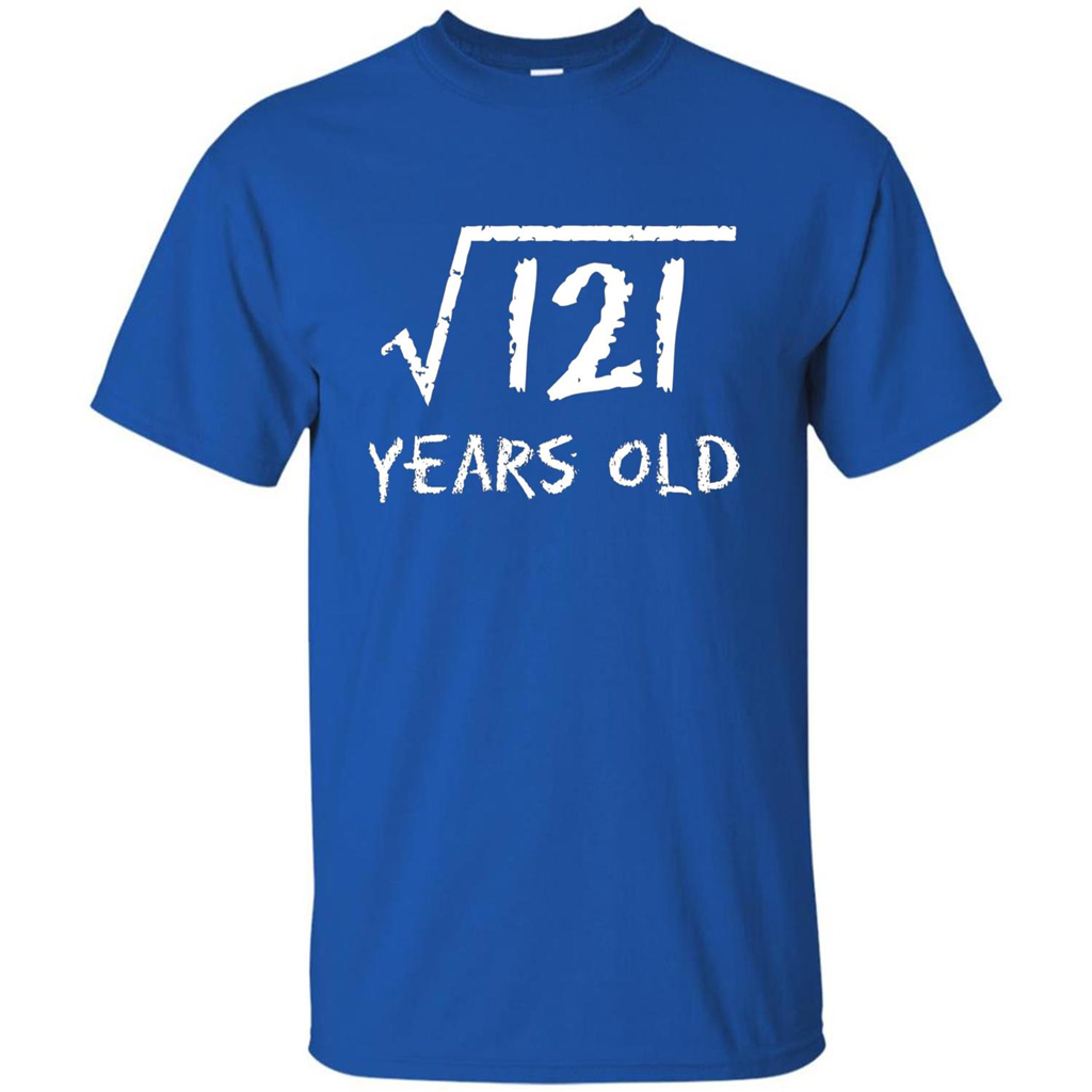 Square Root Of 121 T-shirt 11Th Birthday 11 Years Old T-Shirt Royal