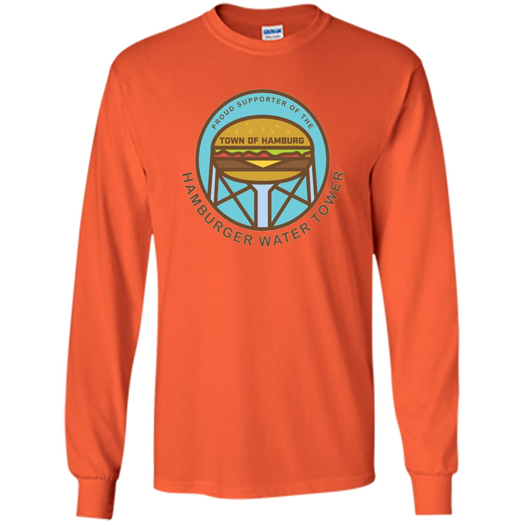 Hamburger Water Tower T-shirt Orange