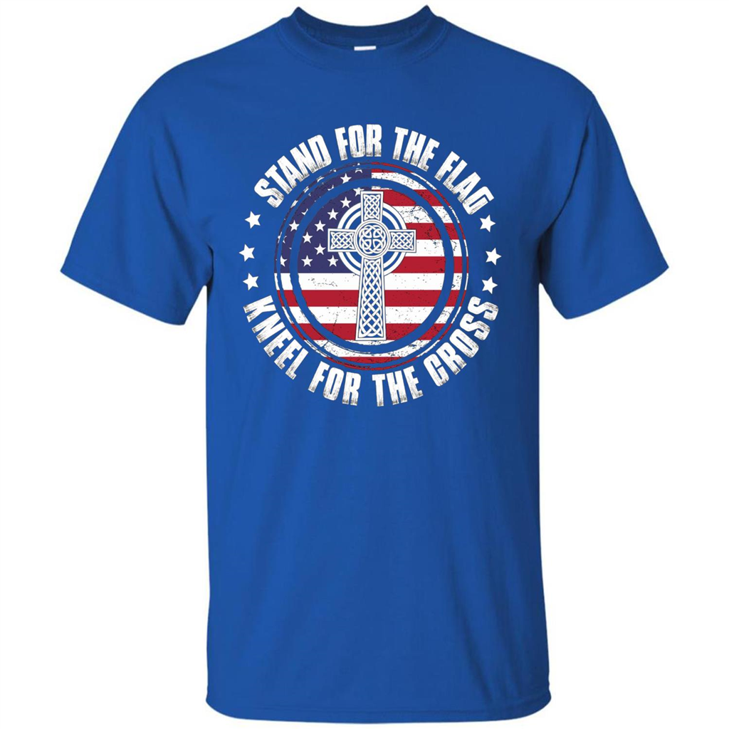 Stand For The Flag Knell For The Cross T-shirt Royal