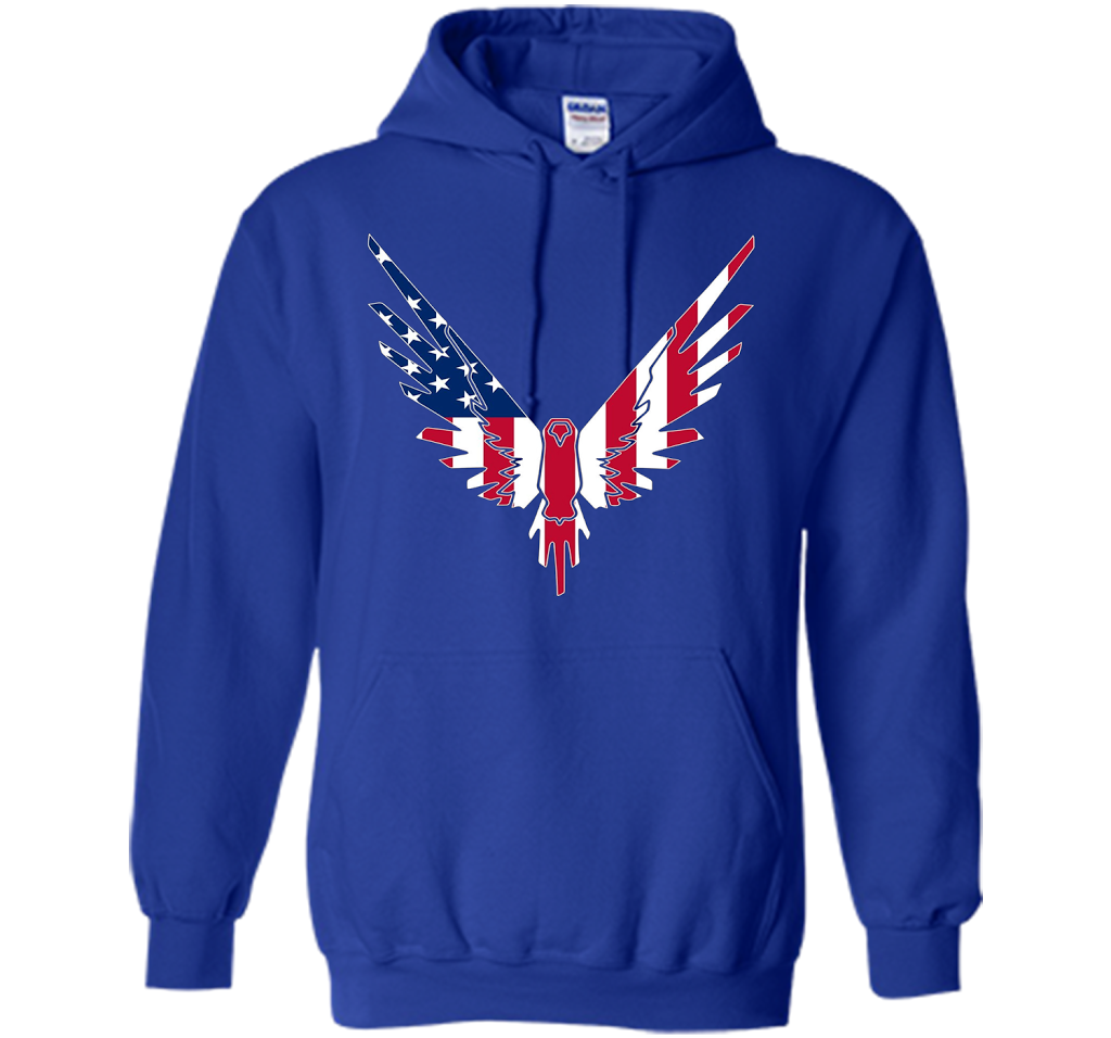 Be A Maverick American Flag Logo T-Shirt shirt Royal