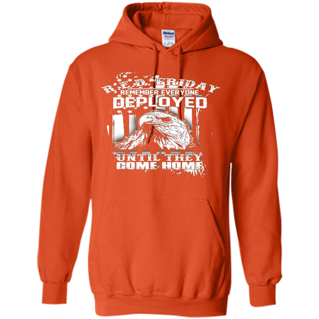 Military T-shirt Red Friday Until They Com Home Orange