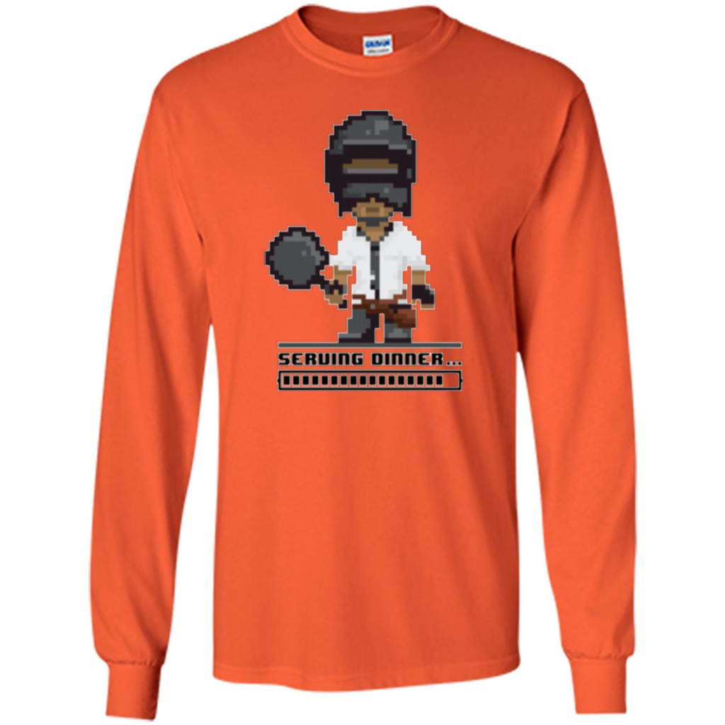 Serving Chicken Dinner T-shirt Orange