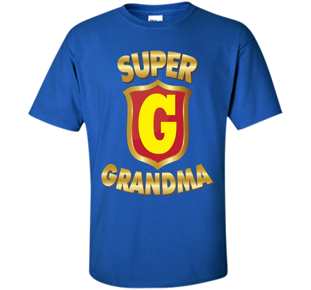 Super Grandma Superhero T-shirt Mother's Parents' Day cool shirt Royal