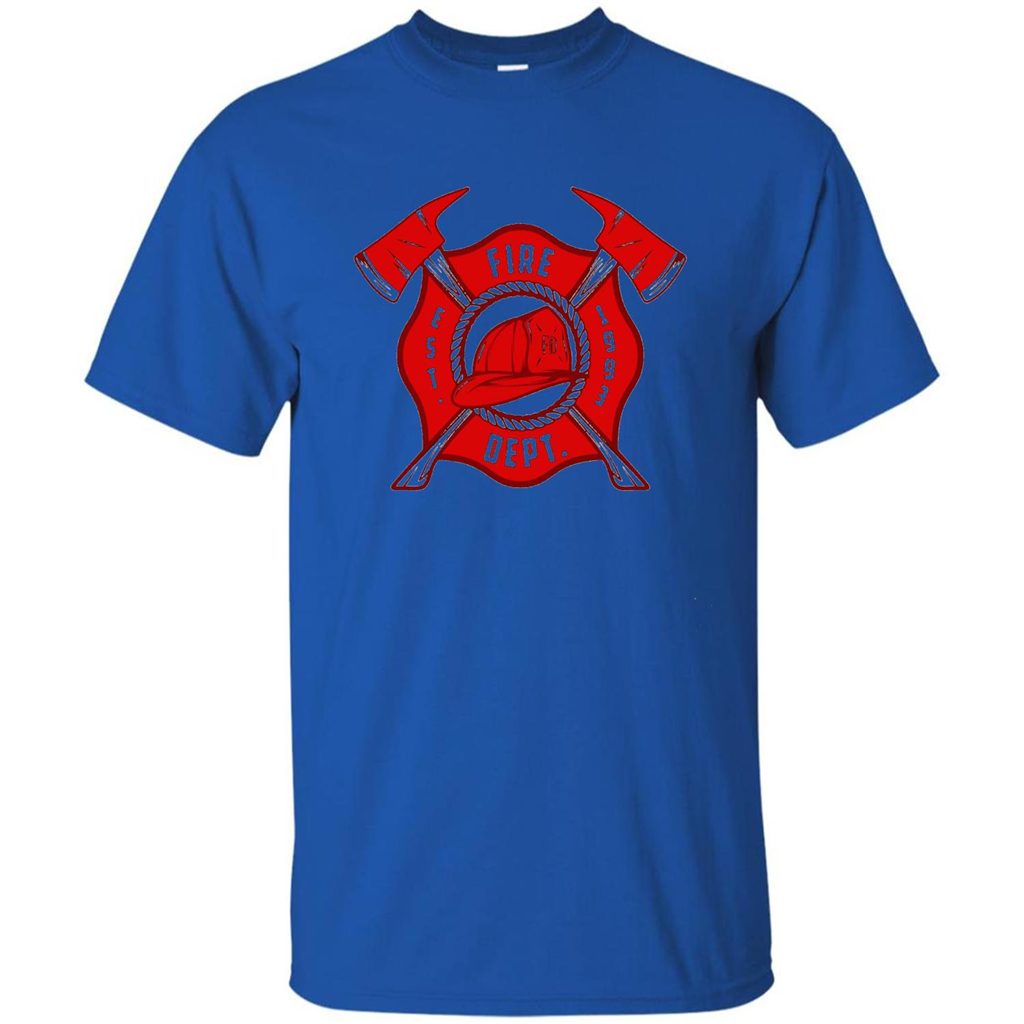 Fire Department Est 1993 T-shirt Royal