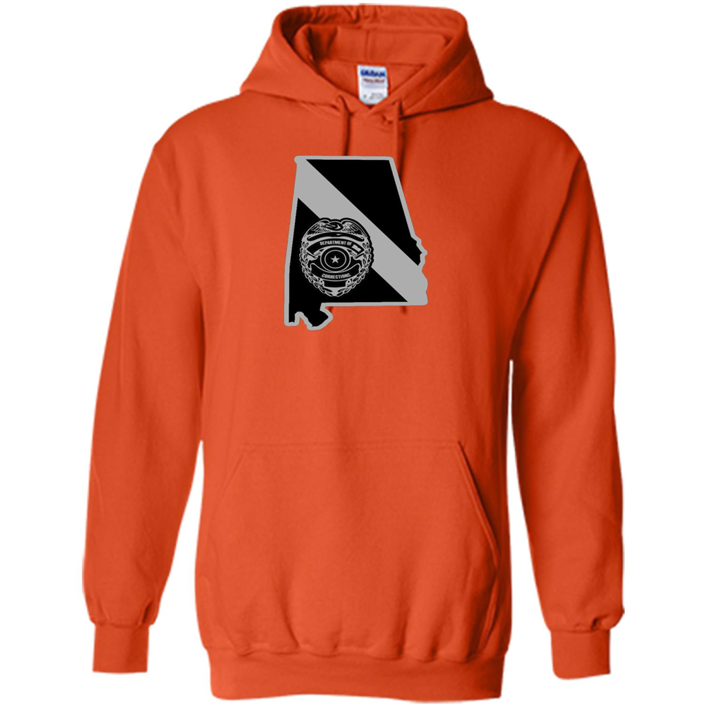 Corrections Officer Thin Silver Line Family Support Alabama Orange