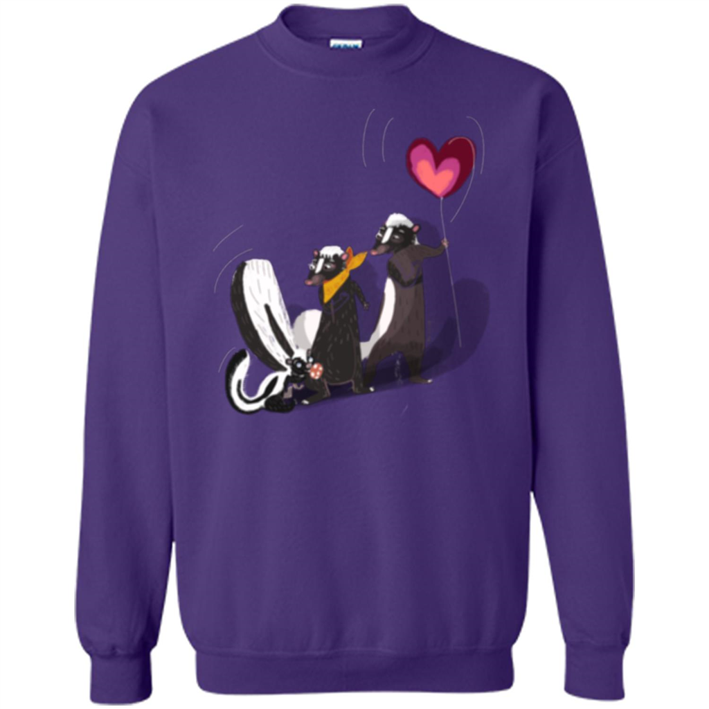 Happy Skunk Famiily T-shirt Orange