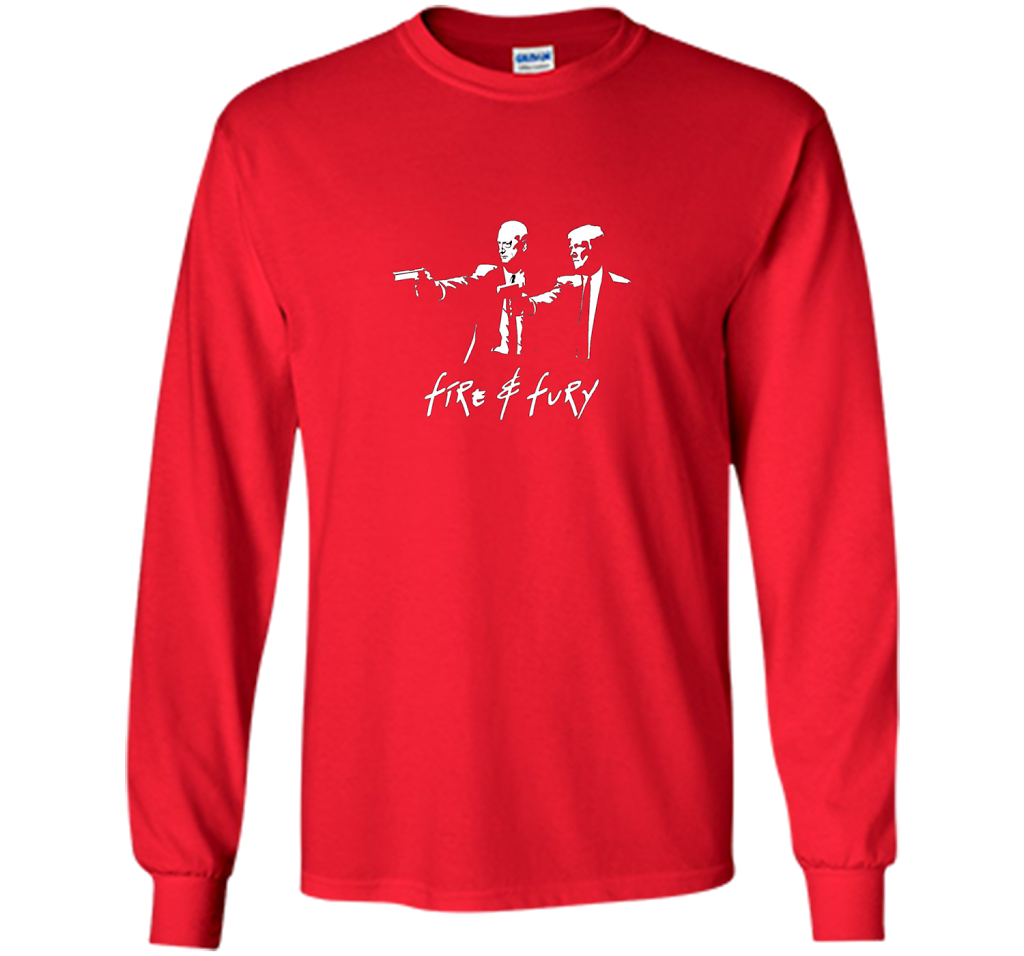 President Trump and General Mattis Fire and Fury Shirt cool shirt Red