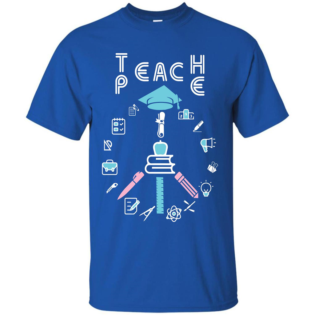 Teacher T-shirt Teach P.E T-shirt Royal