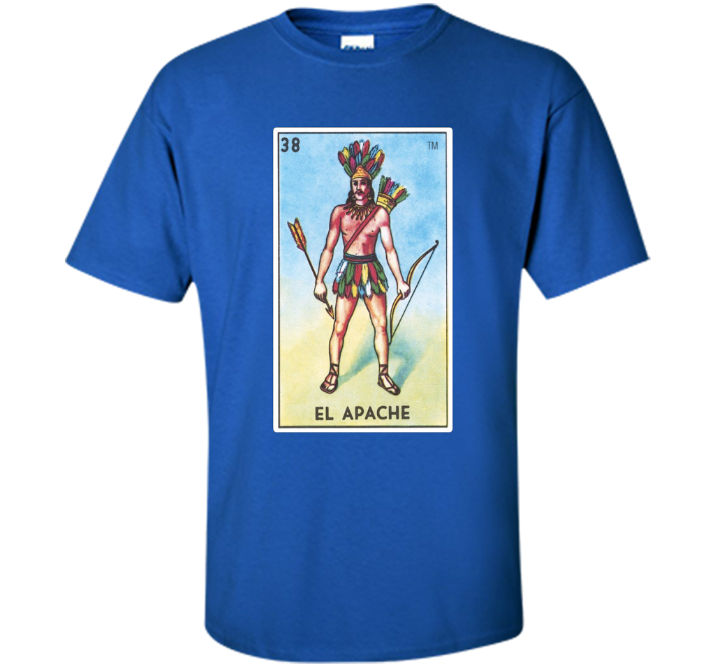 El Apache Card T-shirt Tarot Loteria T-shirt Royal