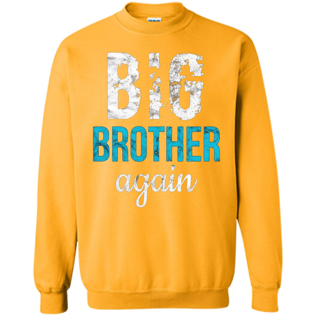 Big Brother Again Distressed T-shirt Gold