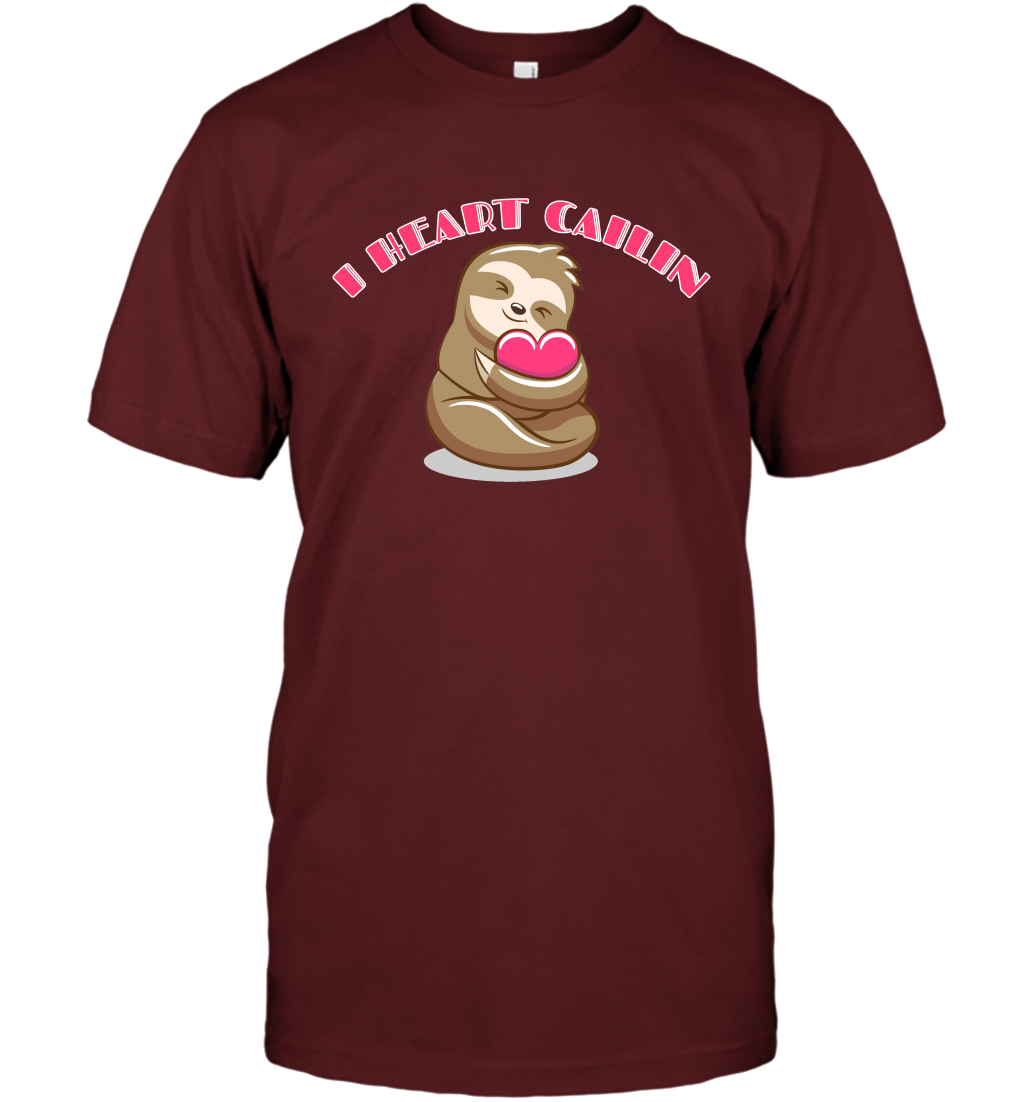 I Heart Cailin Sloth Shirt T-Shirt T-Shirt Cardinal