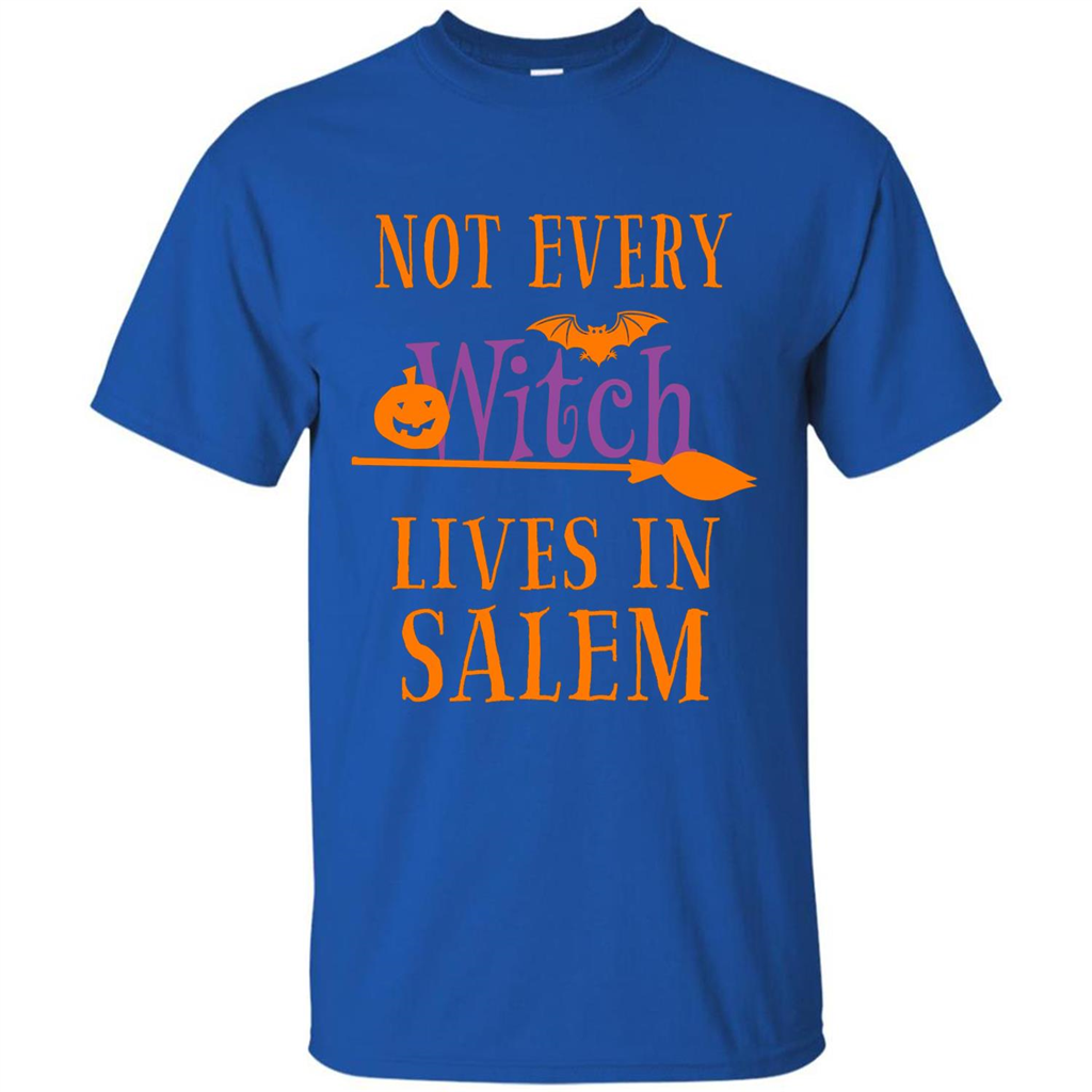 Halloween T-shirt Not Every Witch Lives In Salem T-Shirt Royal