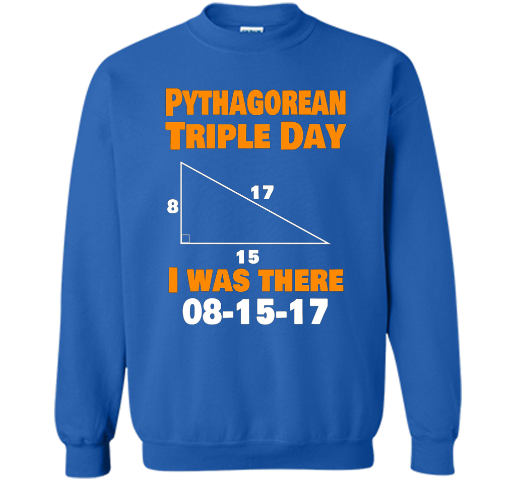 Pythagorean Triple Day 2017 8-15-17 Geeky T-shirt Royal