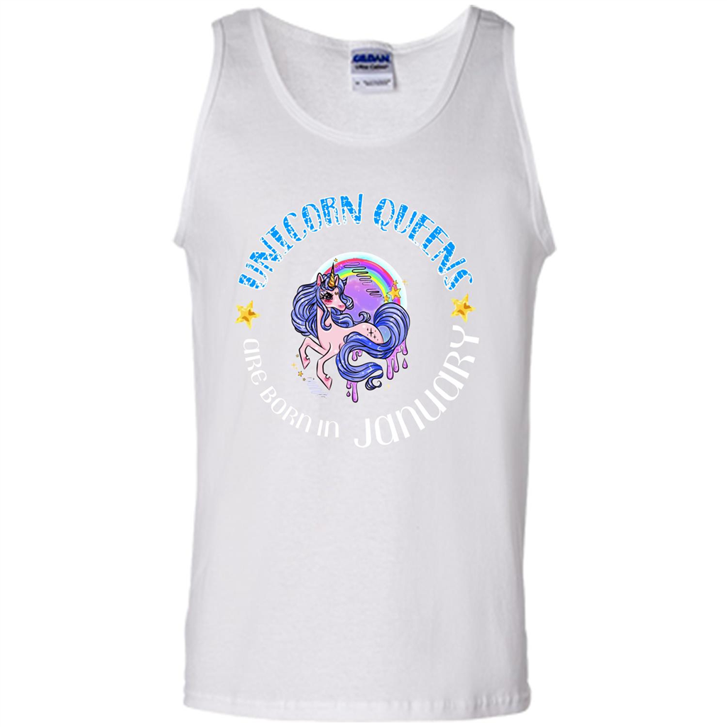 January Unicorn T-shirt Unicorn Queens Are Born In January White