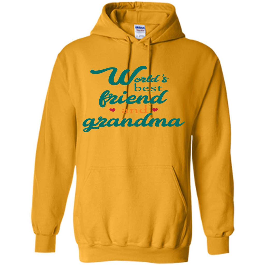 Grandma T-shirt World‰۪s Best Friend And Grandma Gold