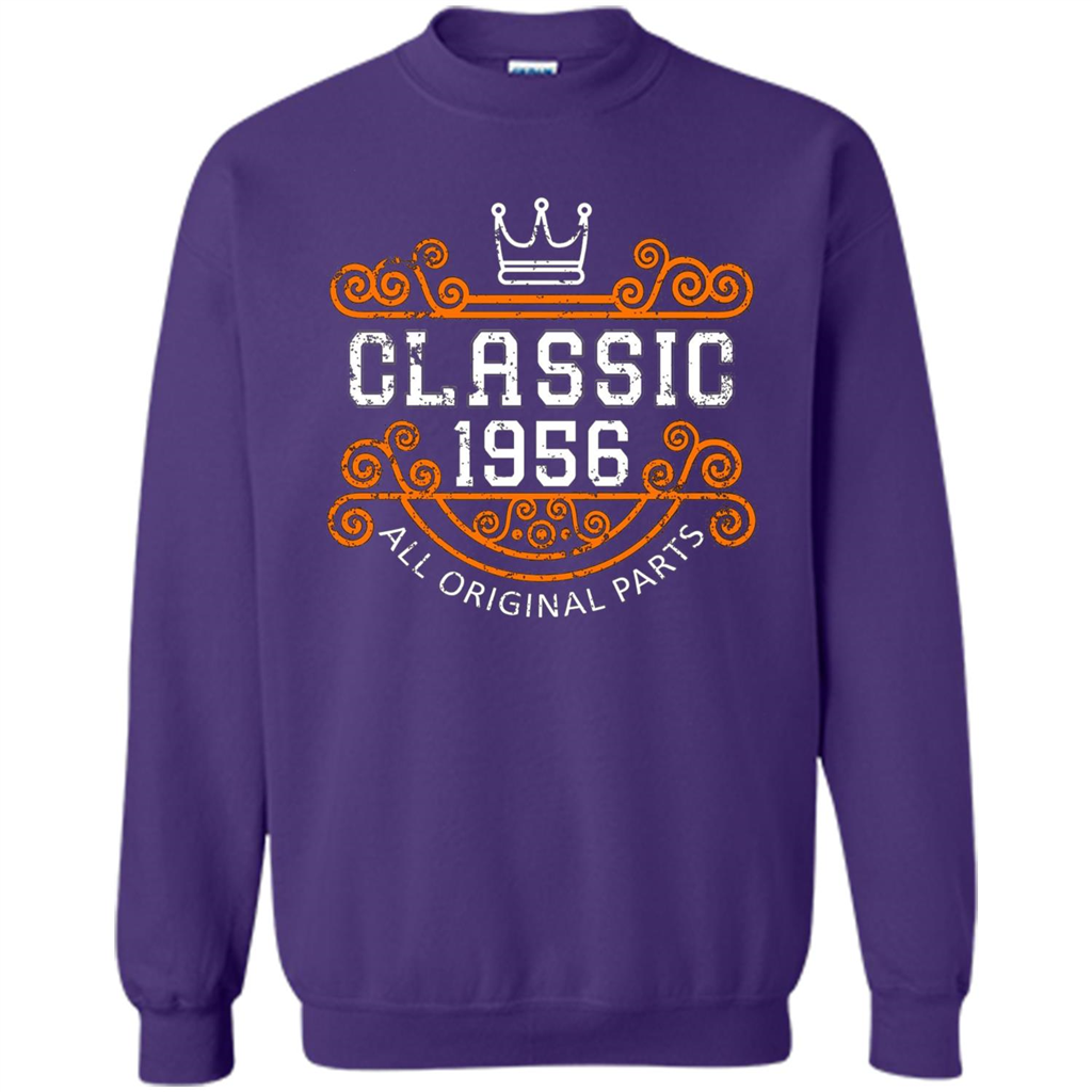 Birthday Gift Classic 1956 All Original Parts T-shirt Orange