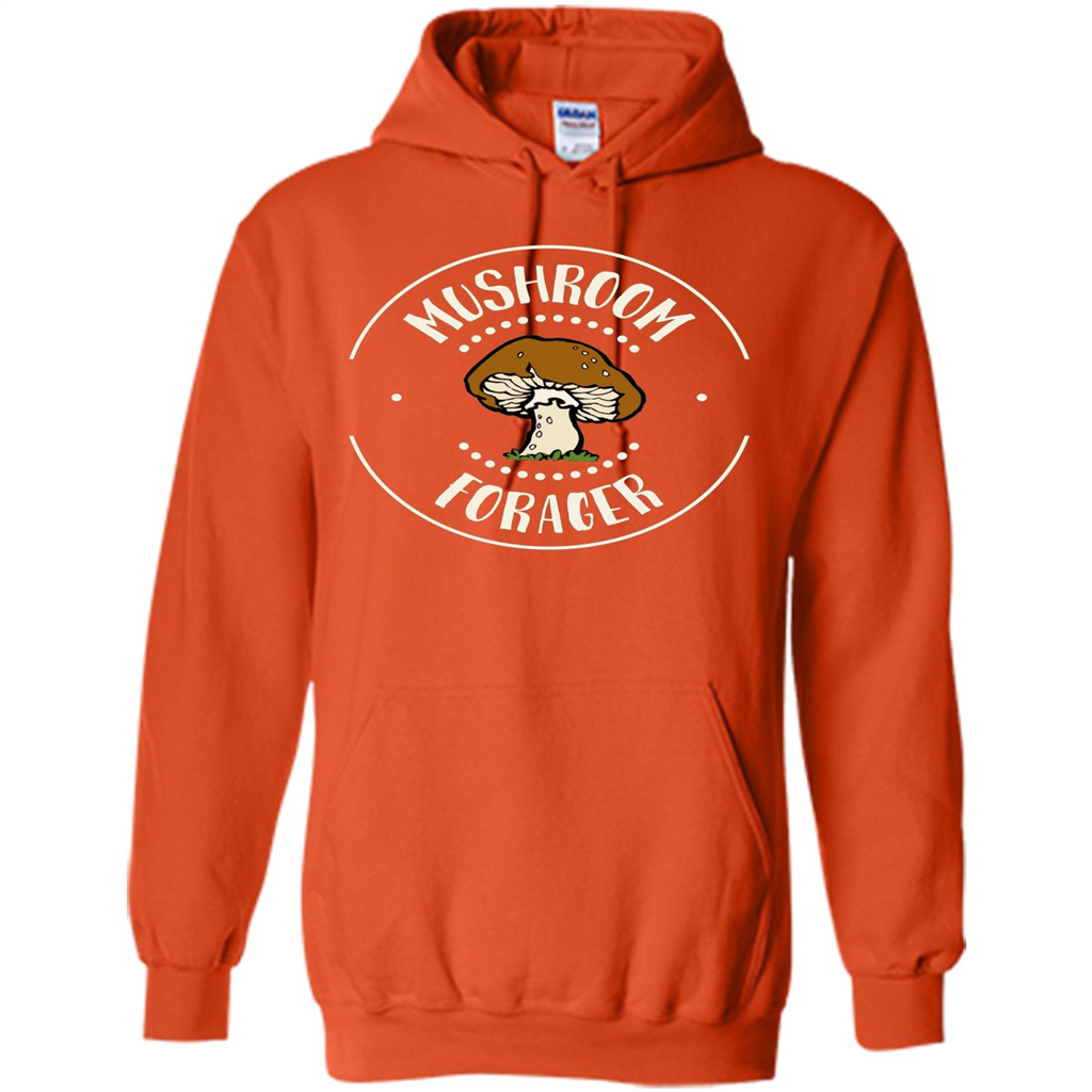 I Love Mushrooms T-shirt Mushroom Forager Orange