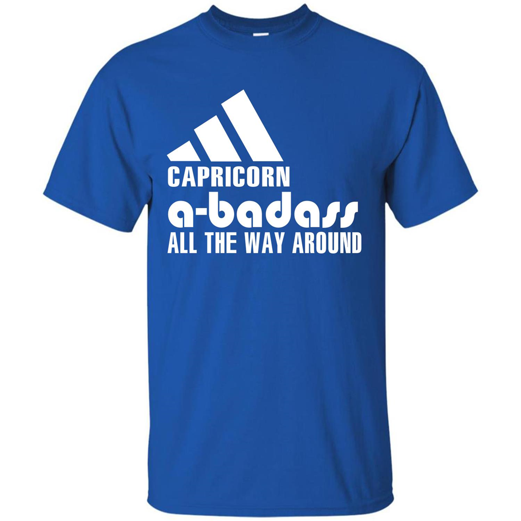 Capricorn A-Badass All The Way Around T-shirt Royal