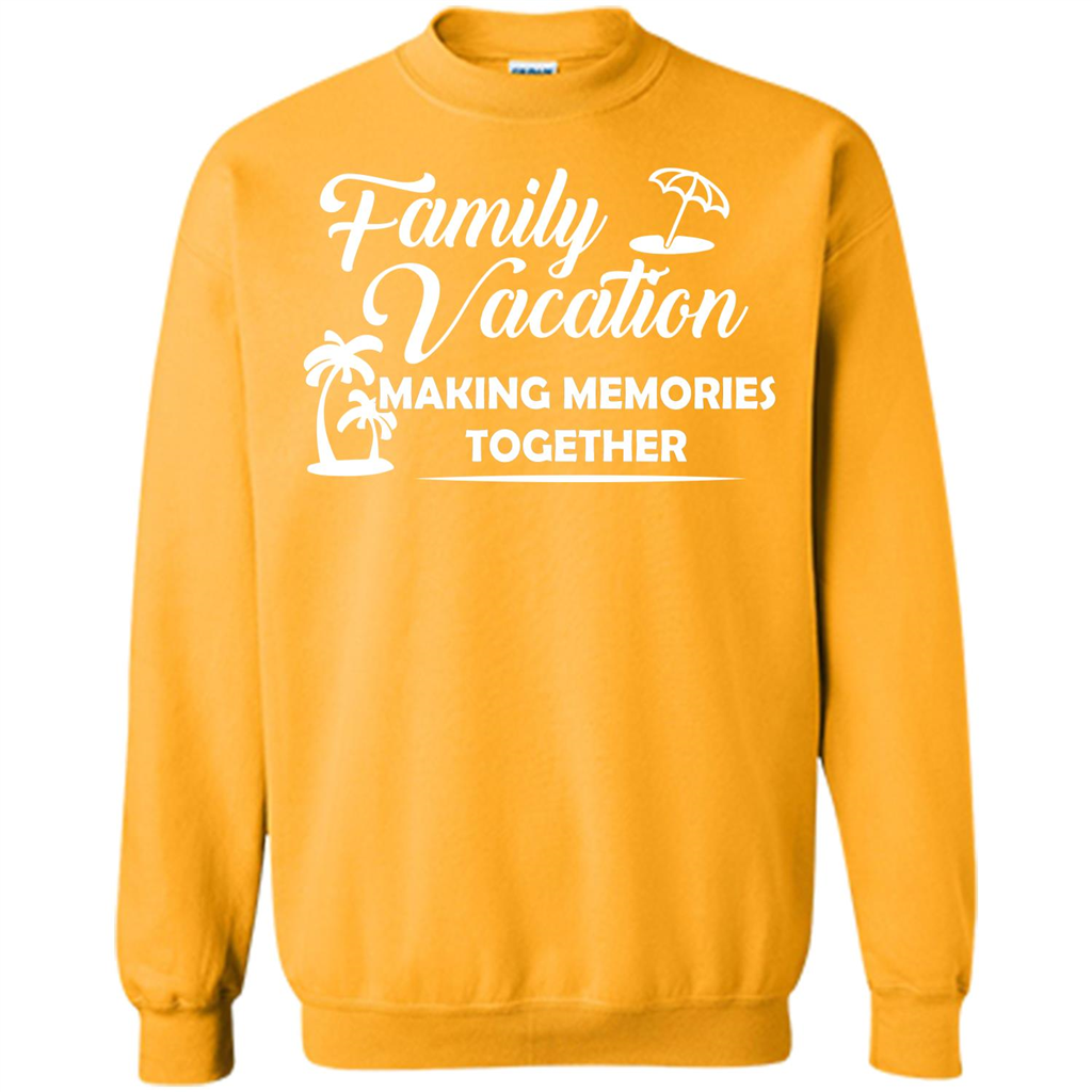 Family Vacation Making Memories Together T-shirt Gold