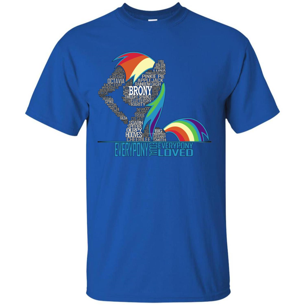 Brony Everypony Time Everypony Loved T-shirt Royal
