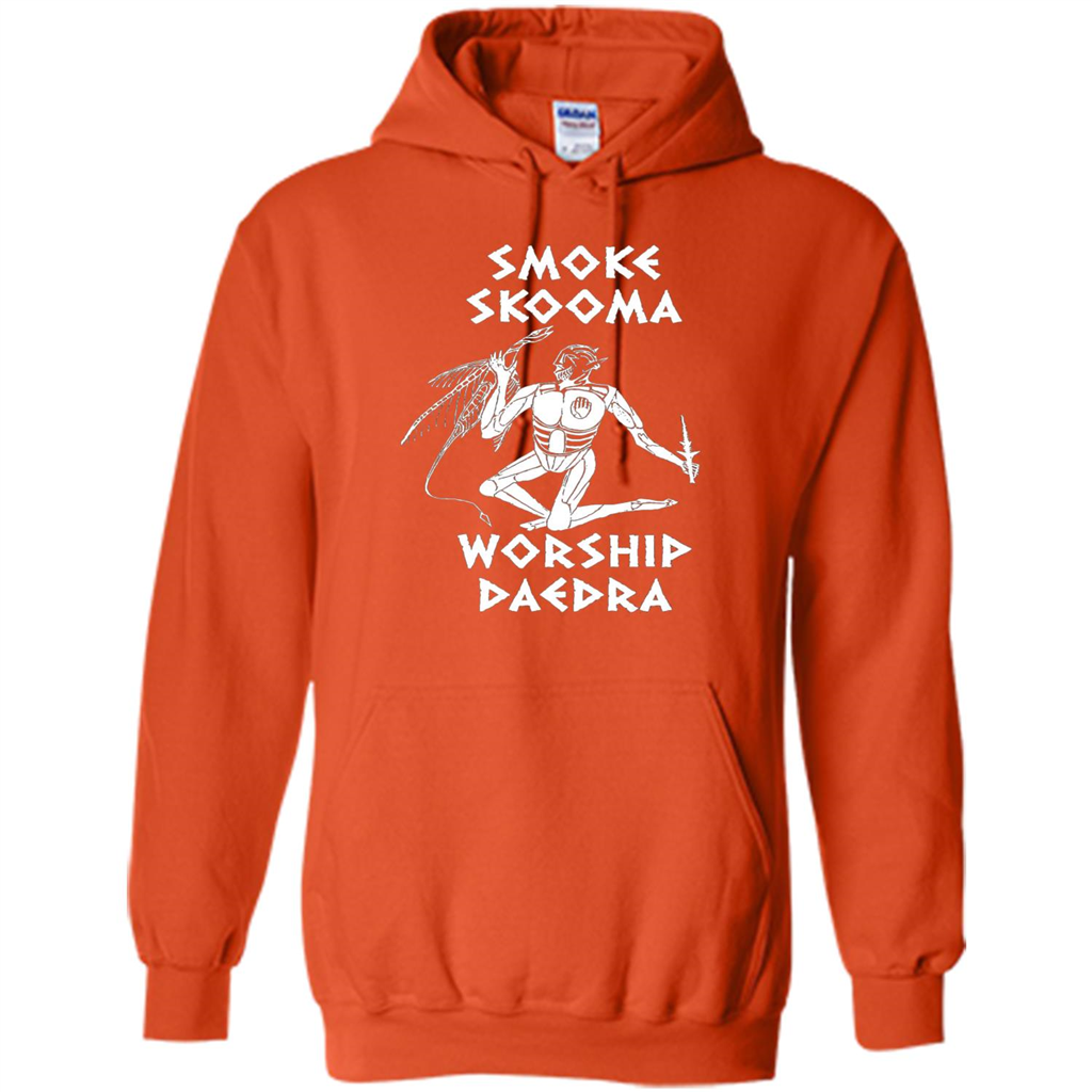 Smoke Skooma Worship Daedra T-shirt Orange