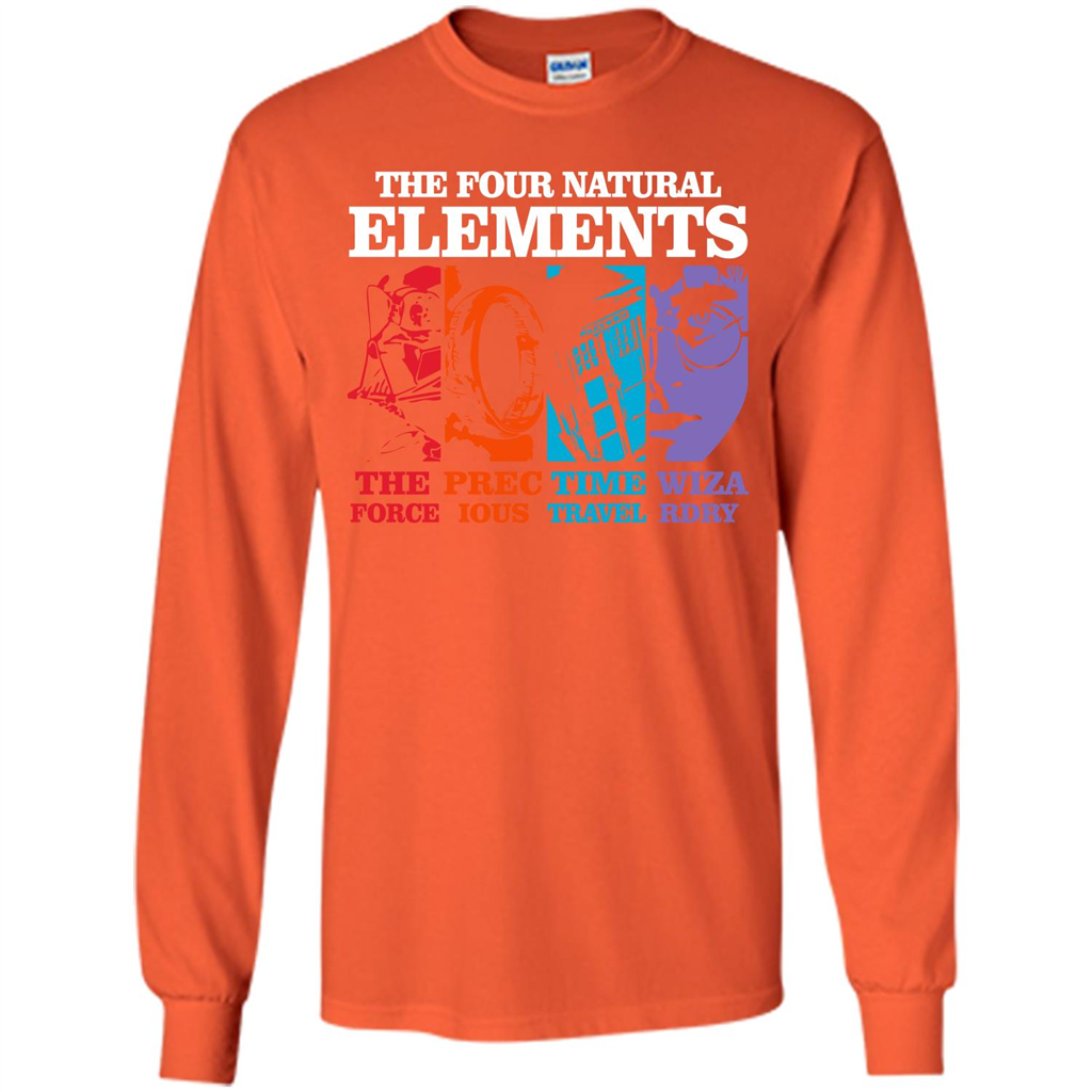Movie T-shirt The Four Natural Elements T-shirt Orange