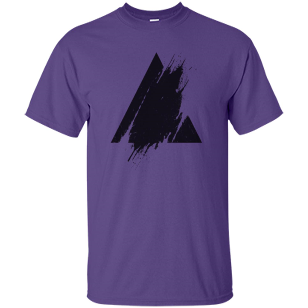 Place Splashed Triangle T-shirt Purple