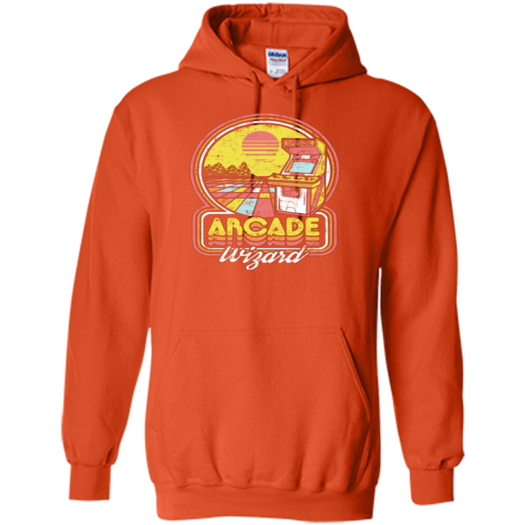 Arcade Wizard T-shirt Game Online Orange