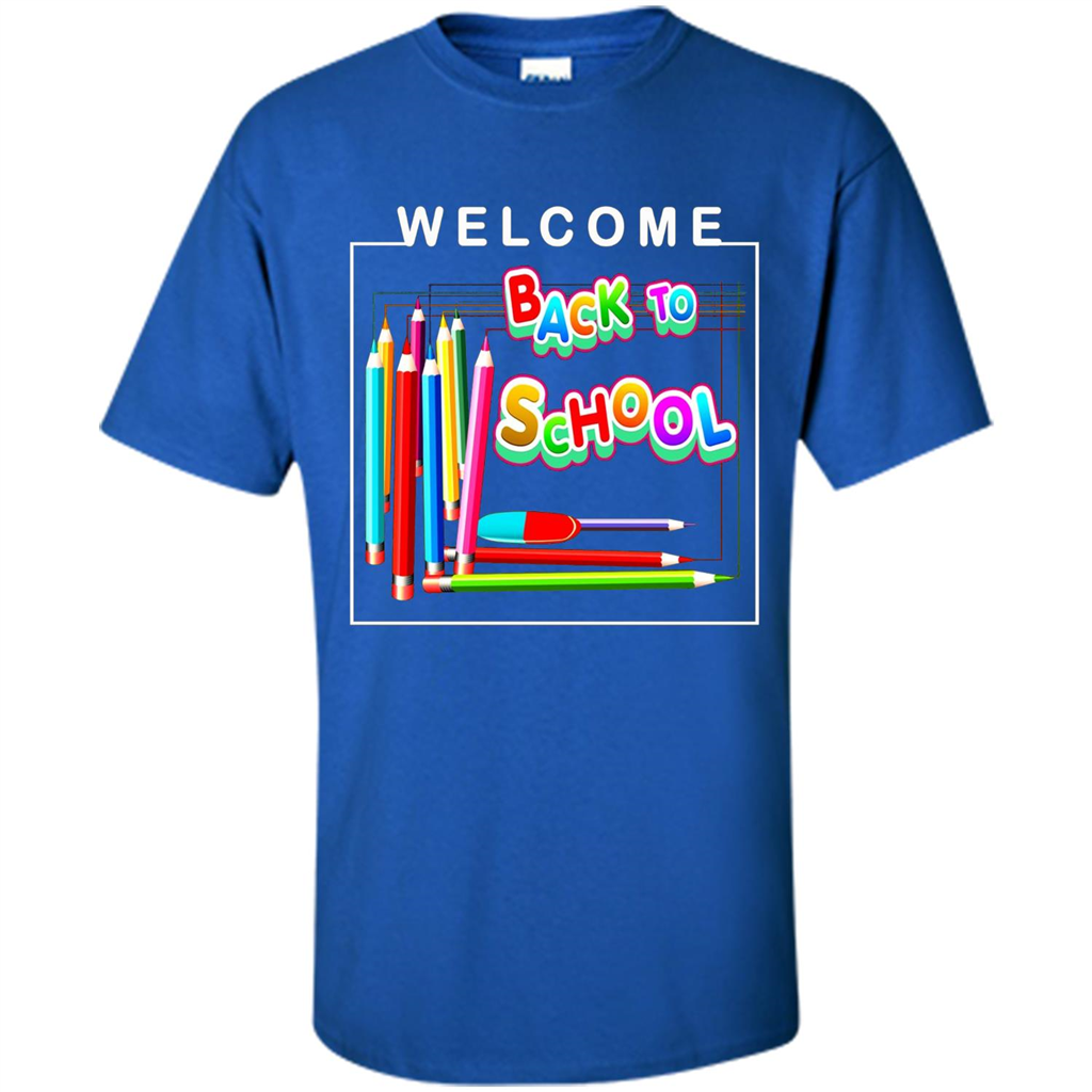Welcome Back to School T-shirt School Day T-shirt Royal
