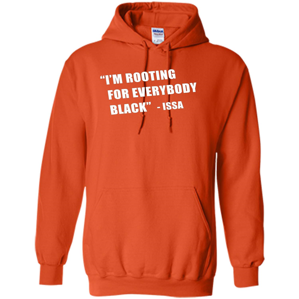 I'm Rooting For Everybody Black T-shirt Orange