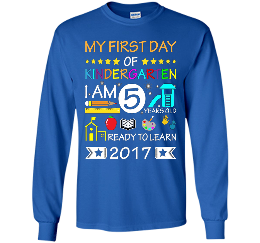 My First Day Of Kindergarten Shirt - Back To School Shirt cool shirt Royal