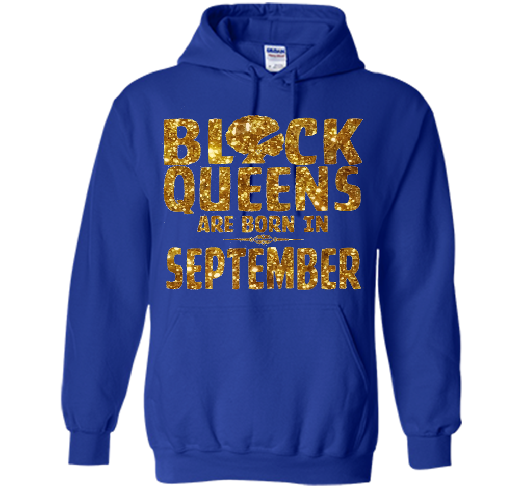 September T-shirt Black Queens Are Born In September T-shirt Royal