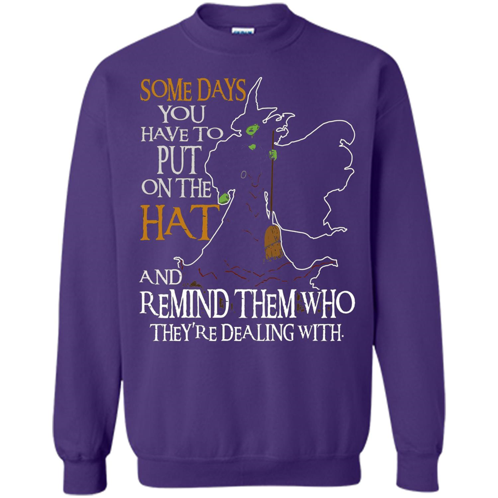 Halloween T-shirt Some Days You Have To Put On The Hat Orange