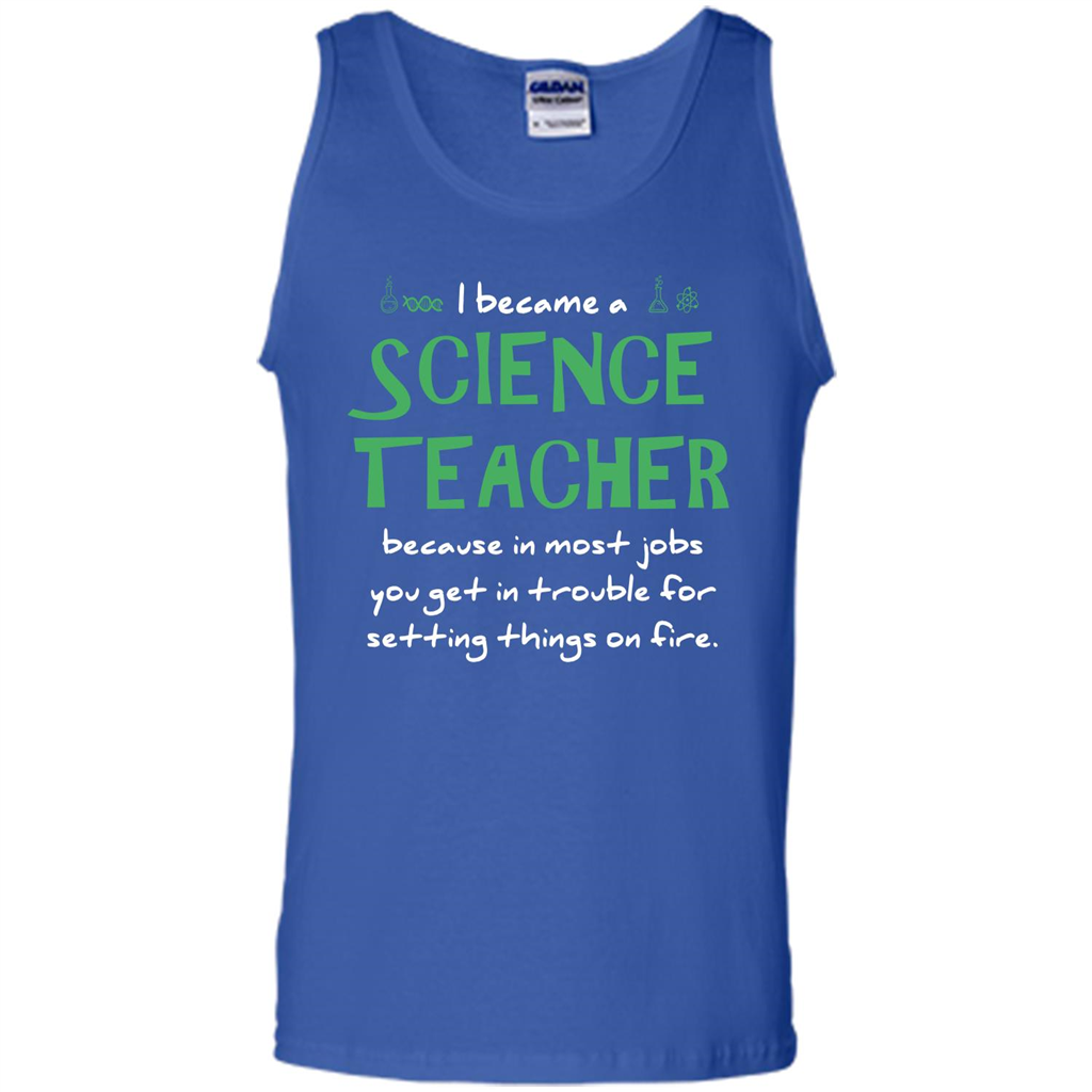 I Became A Science Teacher Because T-shirt Royal