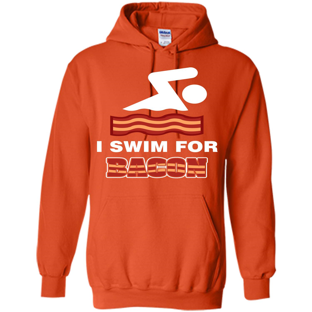 Bacon T-shirt I Swim For Bacon T-shirt Orange