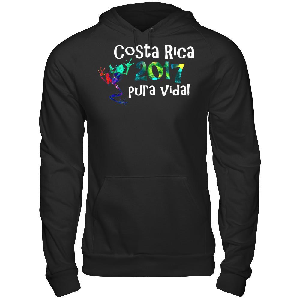 Costa Rica Pura Vida 2017 T-Shirt Gildan - Pullover Hoodie Black